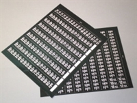 6232080 - CUP SIZE & PRICE LABELS, .25 - $2.50, FOR NATIONAL HDC