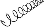 VE3459A - SPIRAL, 10 COUNT, RIGHT HAND, BLACK FOR NAT 147-168